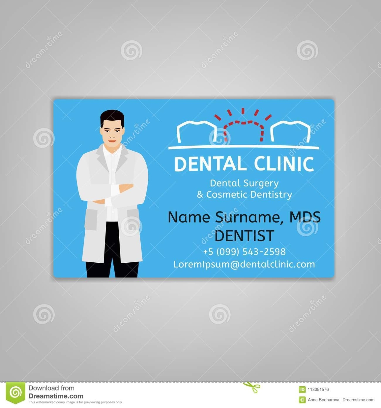 Doctor Id Card Stock Vector. Illustration Of Care, Name – 113051576 With Doctor Id Card Template