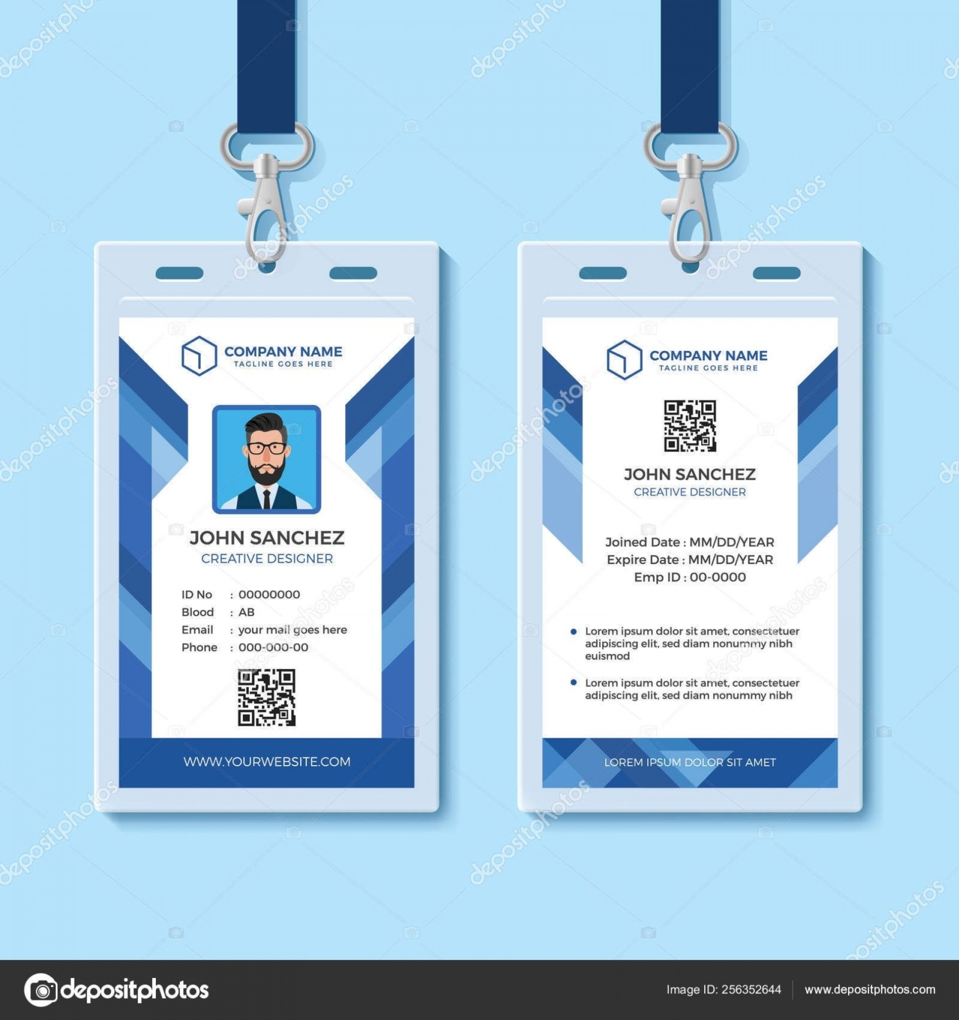 [Download 38+] 39+ Employee Vertical Id Card Template Word Gif Jpg Within Employee Card Template Word