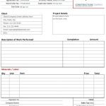 Download Construction/Contractor Invoice Template In Excel For Free Roofing Invoice Template