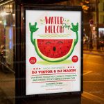 Download National Watermelon Day Template – Flyer Psd | Psdmarket Within Picture Day Flyer Template