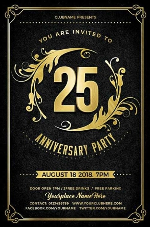 Download The Best Anniversary Flyer Templates For Photoshop Intended For Anniversary Flyer Template Free