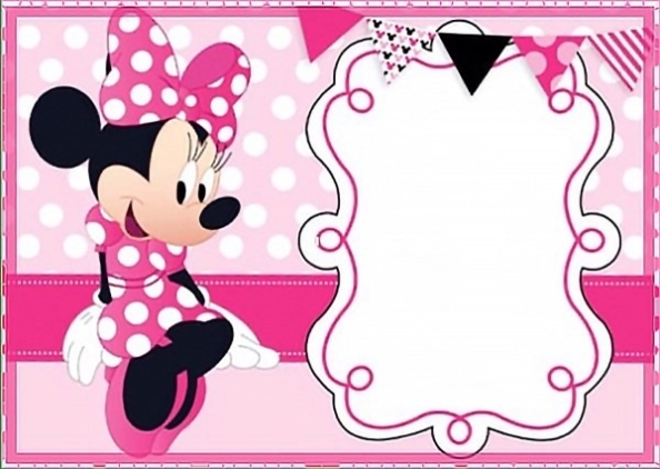 Downloadable Minnie Mouse Invitations Pertaining To Minnie Mouse Card Templates