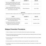 Drug And Alcohol Relapse Prevention Plan Template In Google Docs, Word | Template with regard to Non Medical Home Care Business Plan Template