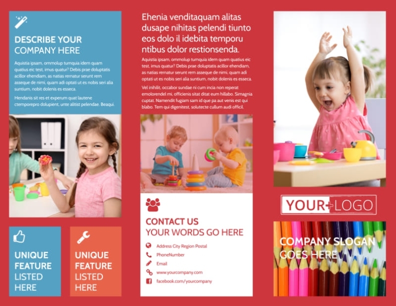 Early Start Daycare Brochure Template | Mycreativeshop Within Daycare Flyers Templates Free