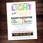 Editable Glow Dance Set Printable School Dance Flyer Party – Etsy With Regard To Dance Flyer Template Word