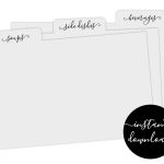 Editable Recipe Card Divider Template – Printable Index Card Size 3X5 4X6 4X8 Easy Category For Within Index Card Template For Pages