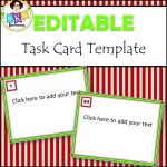 Editable Task Card Templates - Bkb Resources throughout Task Cards Template