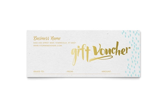 Elegant Gold Foil Gift Certificate Template Design Regarding Gift Card Template Illustrator