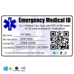 Emergency Medical Identity Wallet Card Id Nfc Rfid Photo – Ahead Solutions (Uk) Ltd. With Medical Alert Wallet Card Template