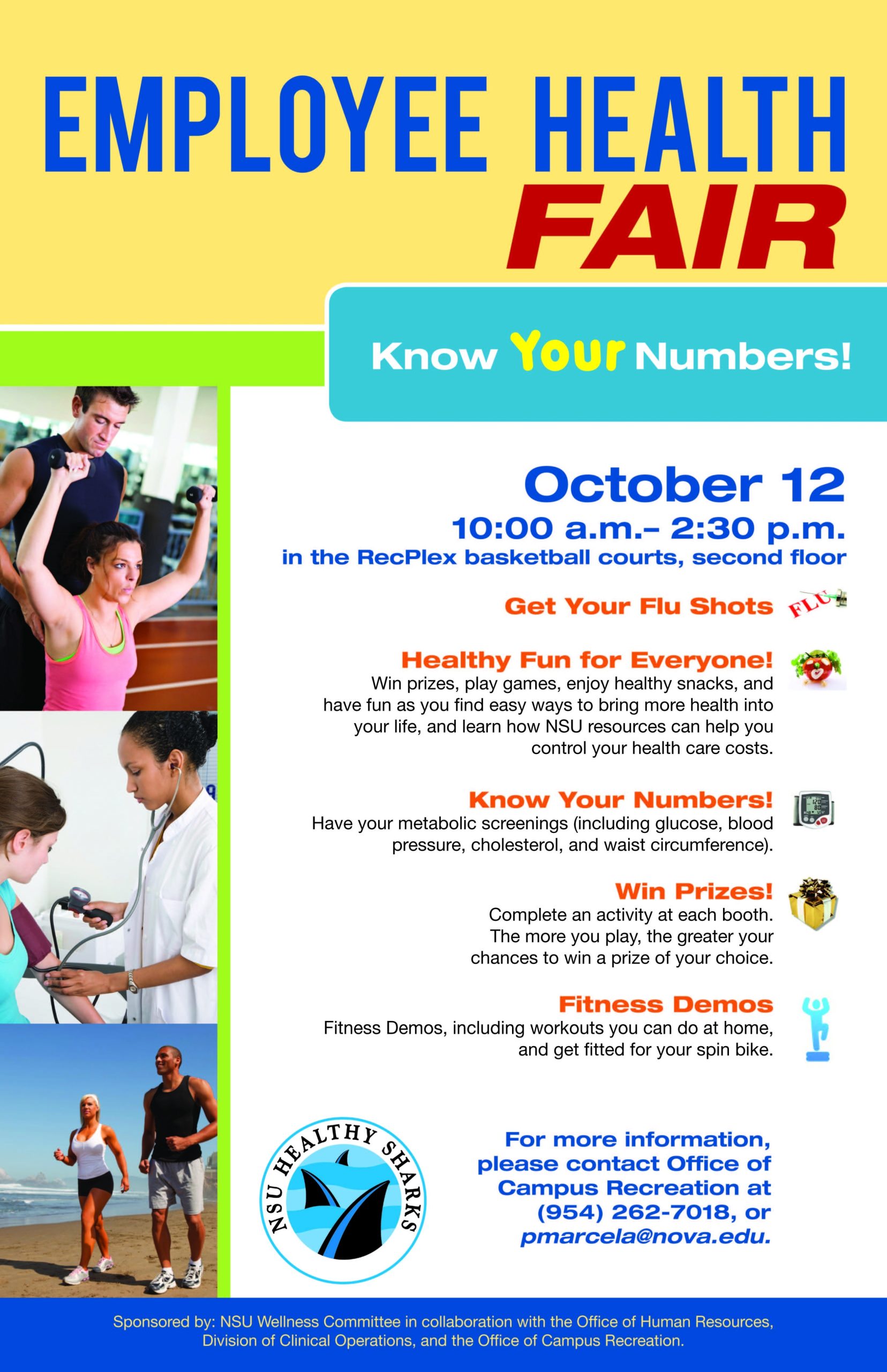Employee Health Fair, Oct. 12 | Nsu Newsroom Pertaining To Health Fair Flyer Templates Free