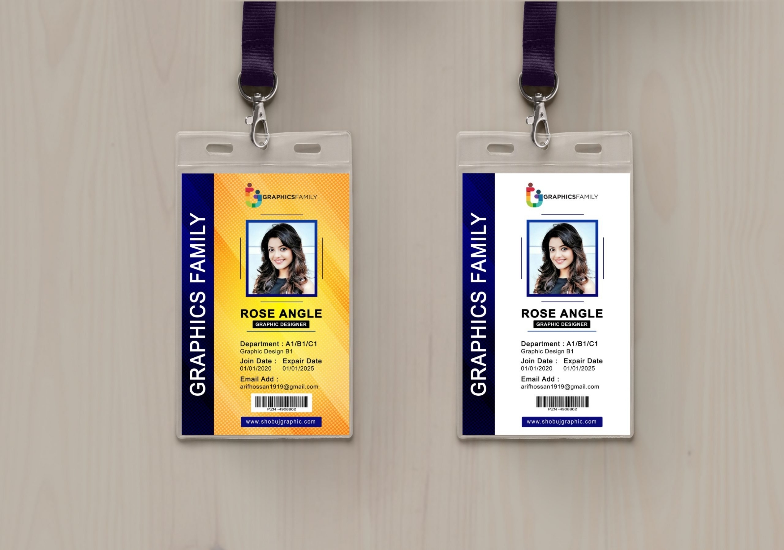 Employee Id Card Template Free Download Word In Free Id Card Template Word