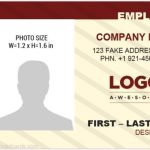 Employee Id Card Template Microsoft Publisher Excel Templates For Id Badge Template Word