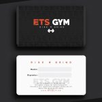 Ets Gym – Membership Card By Mj Design Center On Dribbble In Gym Membership Card Template