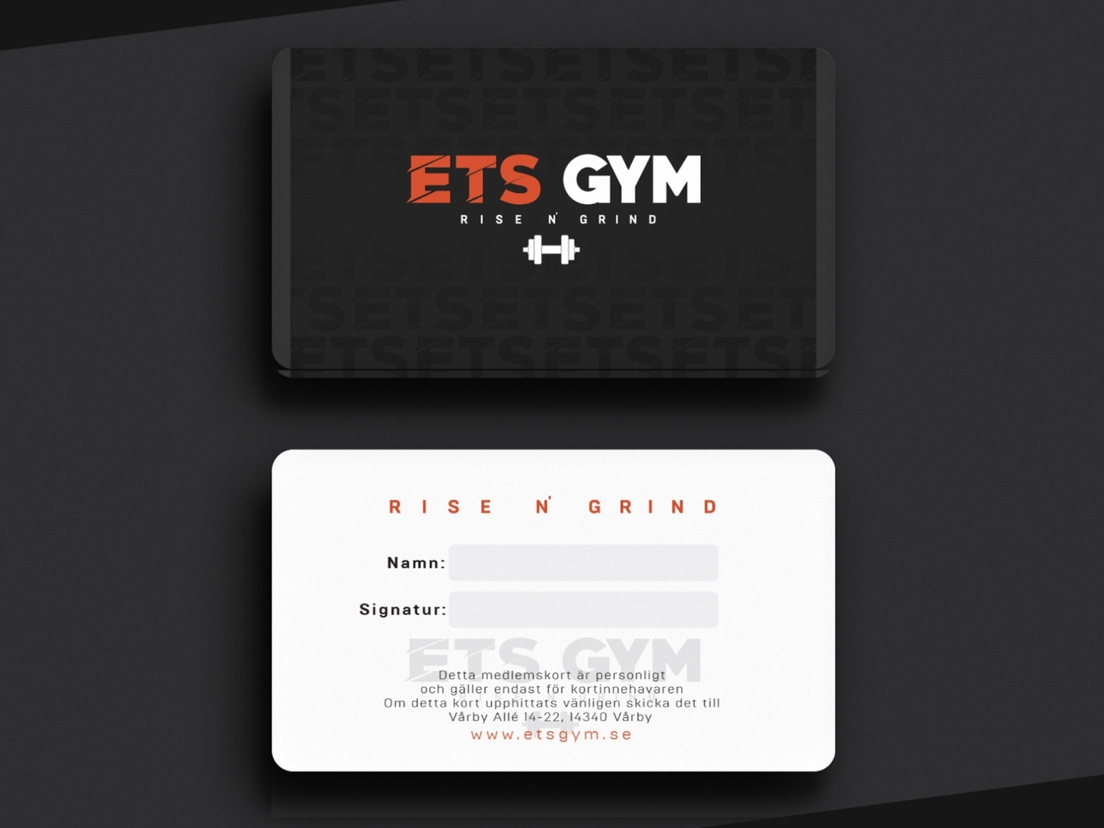 Ets Gym - Membership Card By Mj Design Center On Dribbble In Gym Membership Card Template