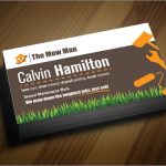 Examples Of Lawn Care Business Cards | Home And Garden Designs With Landscaping Business Card Template