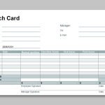 Excel Of Simple Business Punch Card.xlsx | Wps Free Templates Pertaining To Business Punch Card Template Free