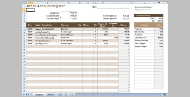 Excel Template For Credit Card Reconciliation Pertaining To Credit Card Payment Spreadsheet Template