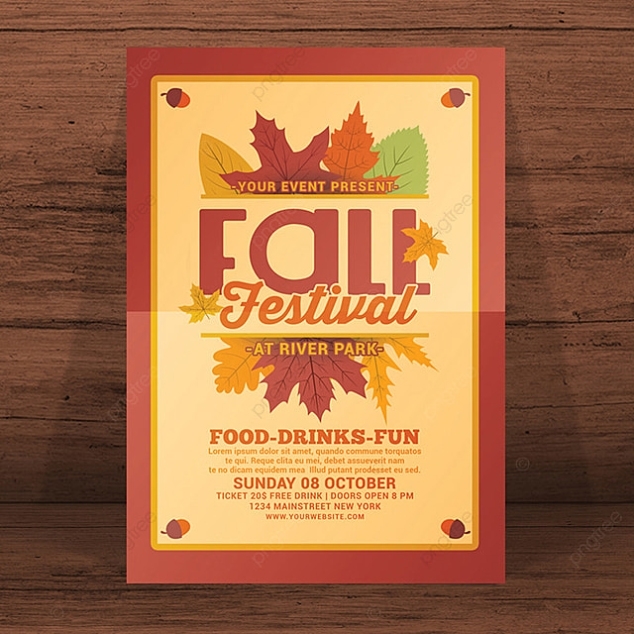 Fall Festival Flyer Template For Free Download On Pngtree Regarding Fall Festival Flyer Templates Free