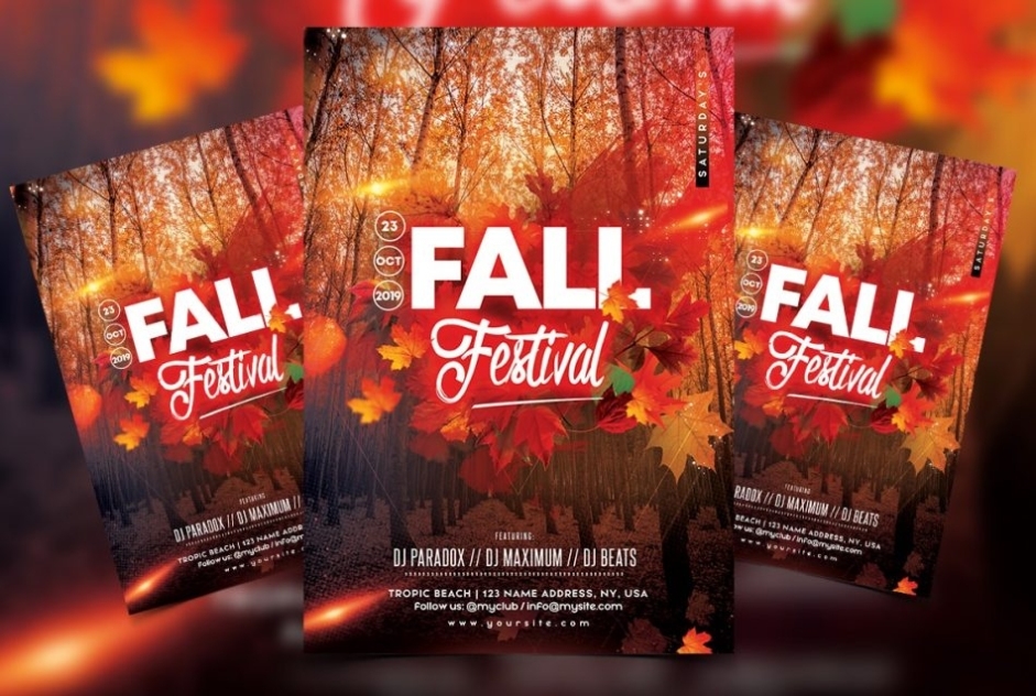 Fall Festival – Free Autumn Psd Flyer Template – Psdflyer With Regard To Fall Festival Flyer Templates Free