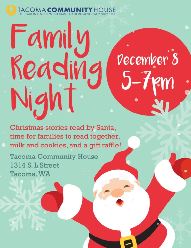 Family Reading Night Flyer - Tacoma Community House Intended For Family Night Flyer Template
