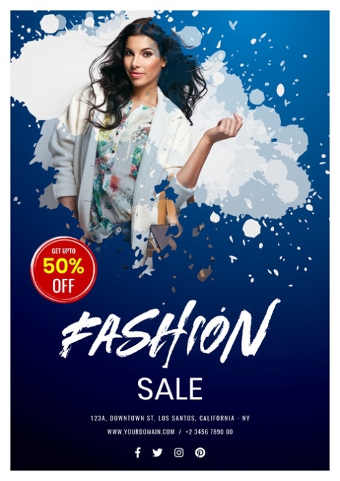 Fashion Sale Flyer Psd Template Free Download Regarding Fashion Flyers Templates For Free