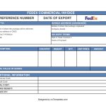 Fedex Commercial Invoice Template – Fedex Invoices | Nutemplates With Regard To Proforma Invoice Template Fedex