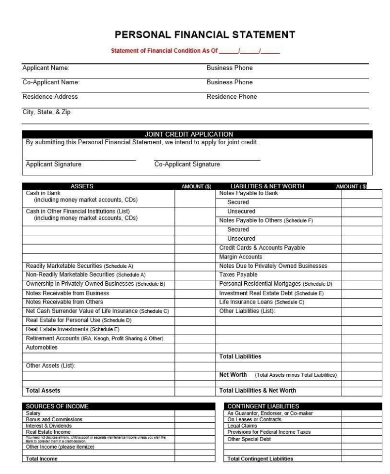 Financial Statement Spreadsheet With Regard To Financial Statement Template For Small Business Inside Financial Statement For Small Business Template
