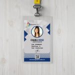 Flat Id Card Design Template For Office Free Psd – Graphicsfamily With Template Name Card Psd