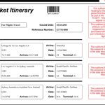 Flight Itinerary Templates - Samples For Word &amp; Excel with regard to Plane Ticket Template Word