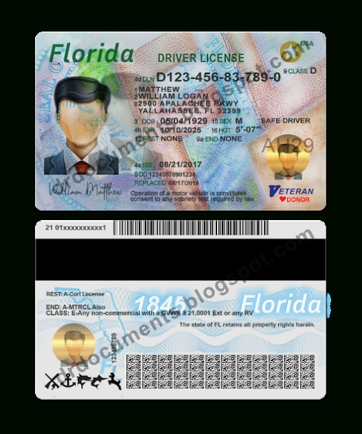 Florida Drivers License Psd Template Within Florida Id Card Template