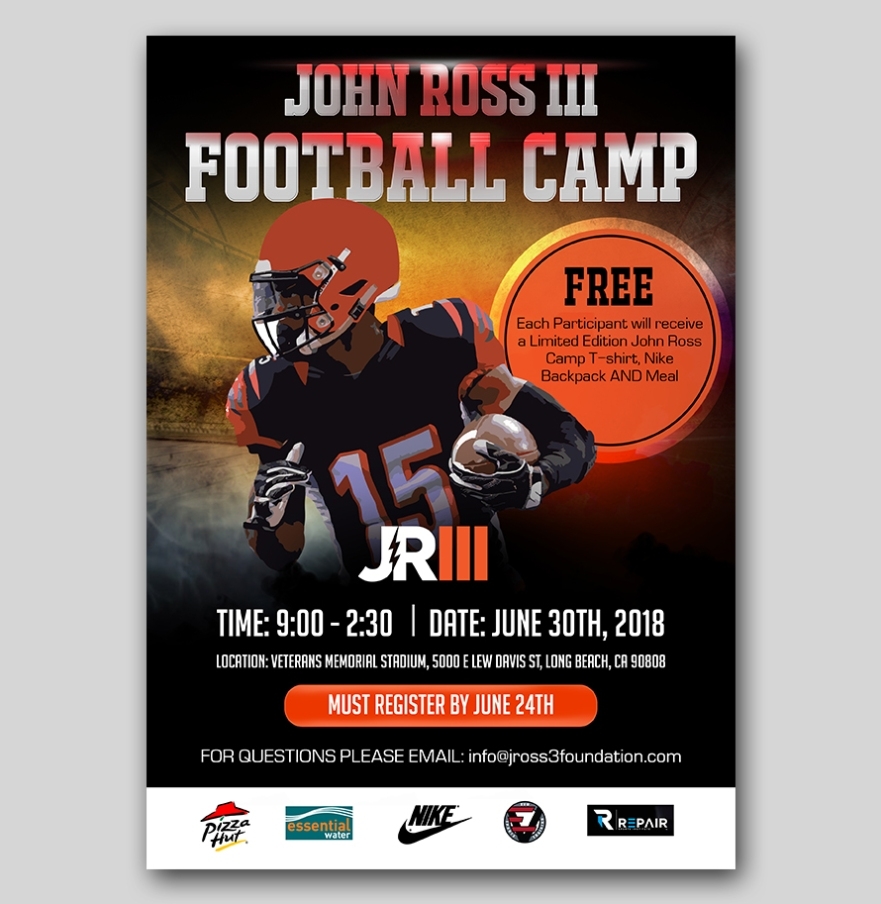 Flyer Designs For Football Camp - Hih7 Webtech Private Limited Within Football Camp Flyer Template Free