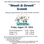 Flyer Meet N Greet 2016 – Coral Reef Elementary Inside Meet And Greet Flyer Template
