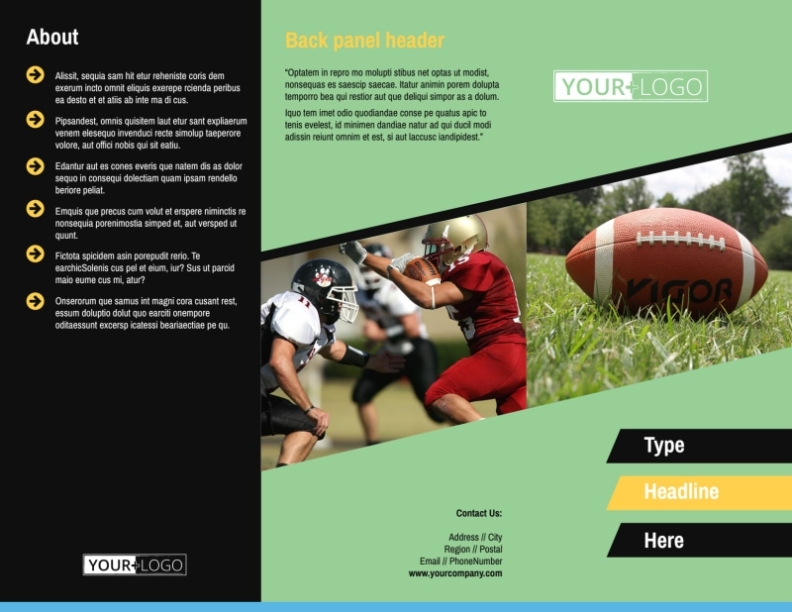 Football Camp Brochure Template | Mycreativeshop with regard to Football Camp Flyer Template