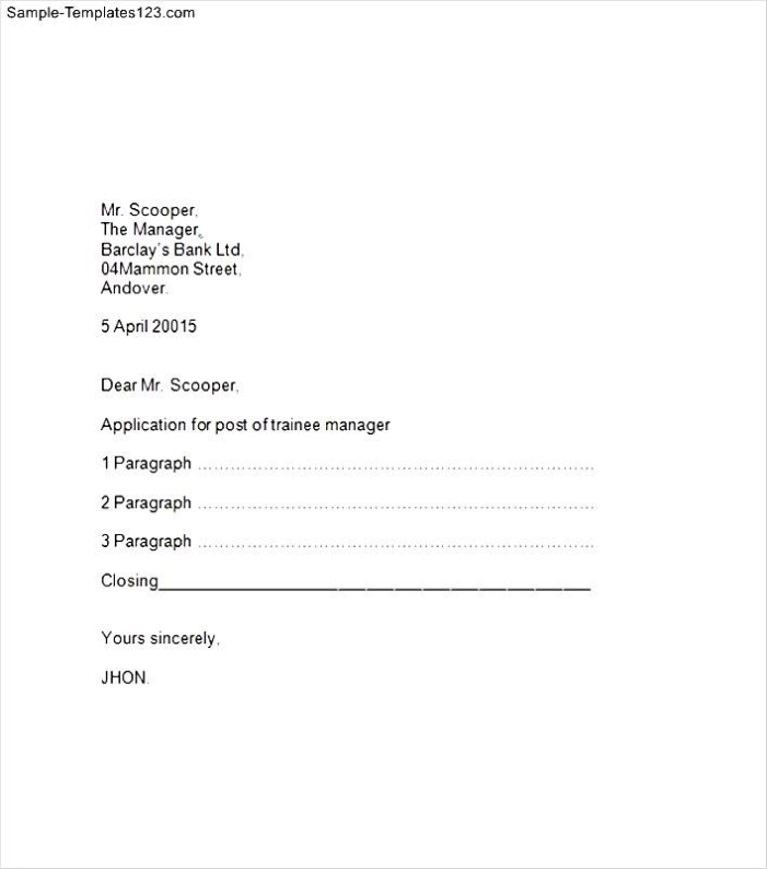 Formal Business Letter Template Word – Sample Templates Regarding Microsoft Word Business Letter Template