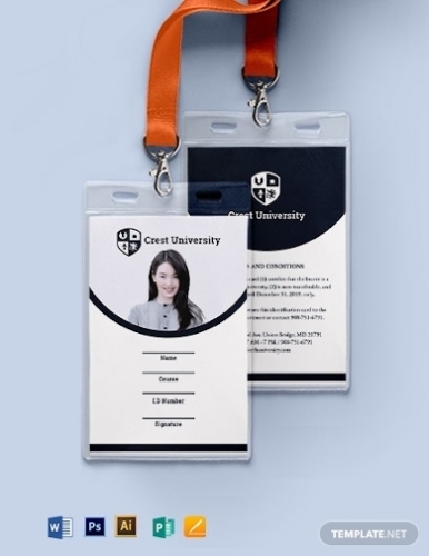 Free 10+ Blank Id Card Examples & Templates [Download Now]―Illustrator For High School Id Card Template