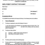 Free 12+ Nanny Contract Templates In Ms Word | Google Docs | Pdf | Pages Pertaining To Nanny Contract Template Word
