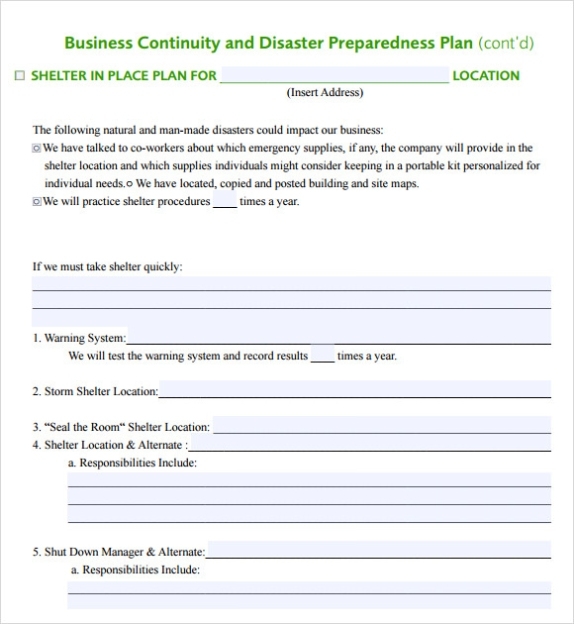 Free 12+ Sample Business Continuity Plan Templates In Pdf Within Australian Government Business Plan Template