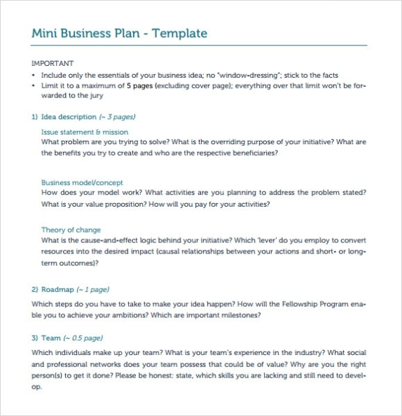Free 14+ One Page Business Plan Samples In Ms Word | Pages | Pdf | Google Docs Intended For Simple Business Proposal Template Word