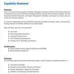 Free 15+ Capability Statement Templates In Pdf | Ms Word | Pages regarding Capability Statement Template Word