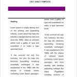 Free 17+ Fact Sheet Templates In Ms Word | Apple Pages | Pdf With Regard To Fact Sheet Template Microsoft Word
