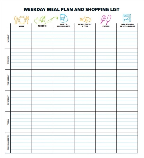 Free 17+ Meal Planning Templates In Pdf | Excel | Ms Word Throughout Meal Plan Template Word