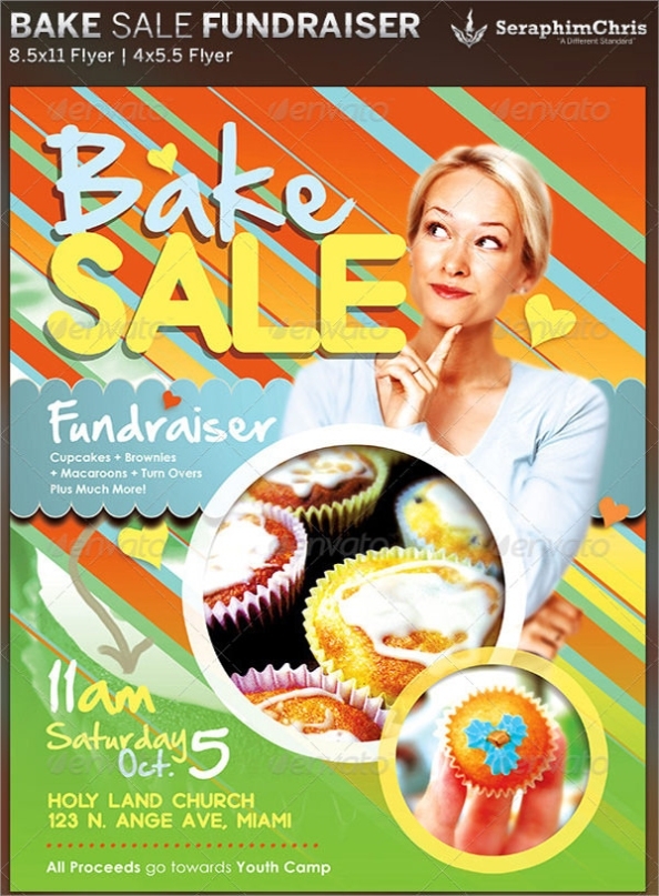 Free 21+ Bake Sale Flyers Templates In Ai | Indesign | Ms Word | Pages | Psd | Publisher | Pdf Intended For Bake Sale Flyer Template Free