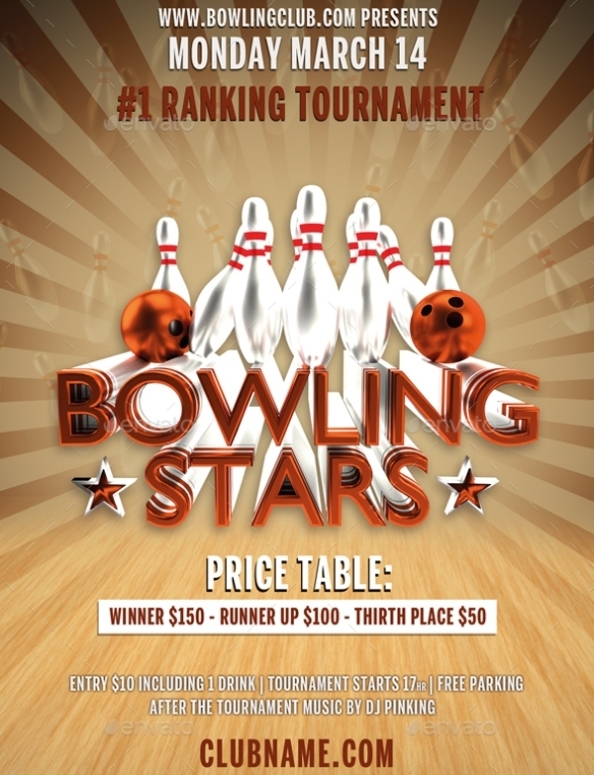 Free 22+ Bowling Flyer In Psd | Vector Eps For Bowling Flyers Templates Free