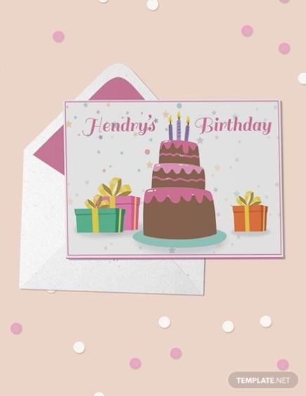 Free 24+ Printable Birthday Invitation Designs In Psd | Ai | Ms Word Pertaining To Birthday Card Publisher Template
