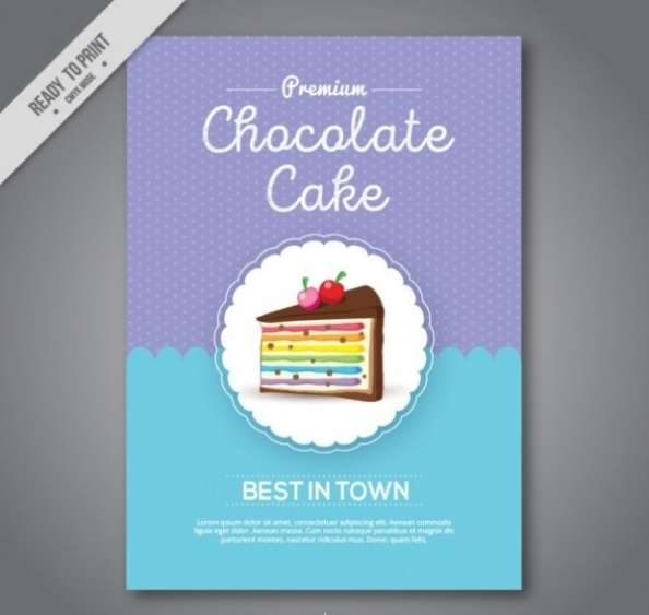 Free 25+ Bakery Brochure Templates In Psd | Vector Eps | Indesign | Ms Word | Pages | Publisher | Ai With Cake Flyer Template Free