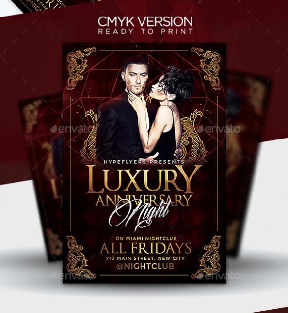Free 25+ Elegant Anniversary Flyer Templates In Psd | Ai | Indesign With Regard To Anniversary Flyer Template Free