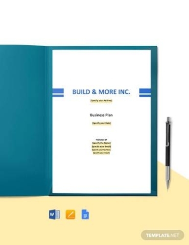 Free 31+ Simple Business Plan Templates In Pdf | Ms Word | Psd | Google Docs | Pages For Free Construction Business Plan Template