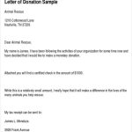Free 41+ Sample Donation Letter Templates In Ms Word | Pages | Google Docs | Ms Outlook | Pdf intended for Business Donation Letter Template