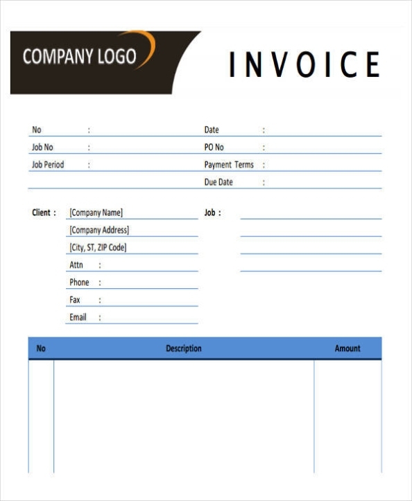 Free 45+ Invoice Templates In Ms Word | Pdf inside Graphic Design Invoice Template Pdf