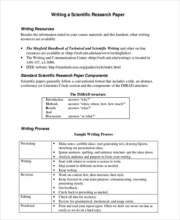 Free 5+ Sample Research Paper Templates In Pdf Throughout Scientific Paper Template Word 2010